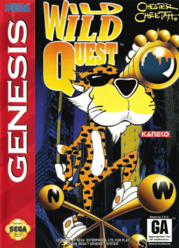 Chester Cheetah Wild Wild Quest box art for Sega Genesis